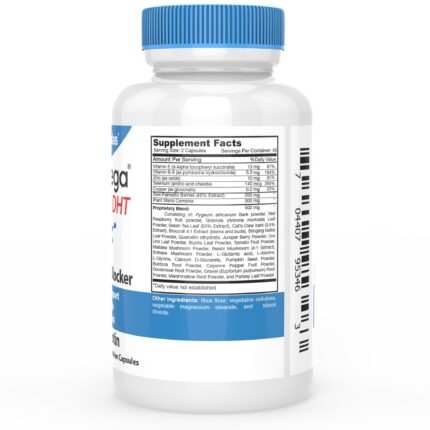 HairOmega® DHT Blocker Hair Growth Vitamins Saw Palmetto: An extract from the fruit of the Serenoa rapens tree, saw palmetto is one of the most commonly used vitamins for hair growth because it has the ability to support hair growth. It does so by clocking an enzyme known as 5-alpha-reductase. This enzyme is known to convert testosterone to DHT, which in turn causes hair follicle miniaturization. Beta-Sitosterol: Beta-sitosterol is a form of phytosterol. Because it is similar in structure to cholesterol it competes with its absorption in the body, thus reducing cholesterol levels. It also supports a healthy inflammation response which help to strengthen the immune system. It also has the ability to promote normal prostate functions and support healthy urination in males. Research shows that taking beta-sitosterol in combination with saw palmetto can help support hair growth. Pygeum africanum: Extracts from the bark of the Pygeum africanum, or African cherry tree include beta-sitosterol, other plant sterols, triterpenes, and compounds known as ferulic acids. These extracts can be helpful for supporting hormonal balance and supporting hair growth. Lycopene: Lycopene is an antioxidant most commonly found in tomatoes. One of its main functions is the prevention of damage to your body by free-radicals. Free radicals are atoms that contain an unpaired electron, which means they can reach out and grab one from other atoms, in order to stabilize themselves. During the process of acquiring electrons from surrounding molecules, free radicals regenerate rapidly and can bombard the body’s healthy cells, causing diseases such as heart disease, immune system disorders and a decline in brain functions. By helping to neutralize damage to hair follicles and hair lycopene can support hair growth. Quercetin: Quercetin is a naturally occurring bioflavonoid found in apples, black tea, onions, and a variety of other plants. It has anti-inflammatory and antioxidant properties. Quercetin has also been shown to support hair growth. Studies [1][2] Zinc: Zinc is vital for healthy, young looking skin. Zinc prevents skin from becoming dry and flaky. It can also reduce the risk of acne and dermatitis. It is beneficial for the immune system because it is involved in the replication of DNA and also plays a vital role in the division of cells. As a hair growth supplement, zinc sulfate can help support hair growth. Uncaria tomentosa (Cat’s claw) : Cat’s Claw is a woody vine which contains several alkaloids as well as tannins. The plant’s extracts are known to have anti-inflammatory activities which can help boost the immune system. They also show promise for cancer prevention and for the treatment of osteoarthritis. Red raspberries: Raspberries are rich in anti-oxidants, so much so that they have been shown to be beneficial in the treatment of diabetes-induced oxidative stress. Anti-oxidants are also great hair growth supplements because they eliminate cell-damaging free radicals, boost the immune system and strengthen hair follicles. Buchu leaves: The leaves of the Buchu plant contain substances that promote urinary action which helps the body get rid of toxins and relieves the symptoms of bladder and urinary tract infections. Pumpkin seed: Pumpkin seeds are packed with nutrients. Their high vitamin C content is effective for promoting the production of collagen, which improves skin’s elasticity and gives it vitality. Because vitamin C is a powerful antioxidant, it can also help reduce the effects of aging such as wrinkles and skin discoloration it may also reduce sun damage. The seeds contain zinc which boosts the immune system and strengthens hair and nails. Pumpkin seeds also contain phytosterols which act as DHT blockers. Burdock root Burdock root contains many valuable hair supplements including biotin, B1, B6, B12 and E, zinc and sulfur. Because of burdock’s absorption of toxins from the bowel and alliterative effects on the liver, it has been used in the treatment of hepatitis C. Because it eliminates toxins, it can also promote hair growth. Gravel root: Like burdock, gravel root is beneficial to the urinary and renal systems. It’s also a potent anti-inflammatory agent. When taken as a supplement it increases the rate of toxin removal by the kidneys. Marshmallow root: As well as protecting the gut and the lungs , marshmallow root, also known as althea root, can be used to treat inflammatory skin diseases. In terms of the benefits as a hair growth supplement, marshmallow root is rich in plant proteins which promote hair growth and soften the hair. Parsley: Parsley is often thought of as a table garnish and is overlooked for its beneficial properties. It is rich in volatile oils and flavonoids. Volatile oils have tumor inhibiting properties by aiding removal of carcinogenic (cancer causing) chemicals that don’t belong in the body. Anti-oxidants are chemicals that take the brunt of attack by oxidizing chemicals so that your normal cells. Parsley has a lot of anti-oxidants that stop attack by free radicals.
